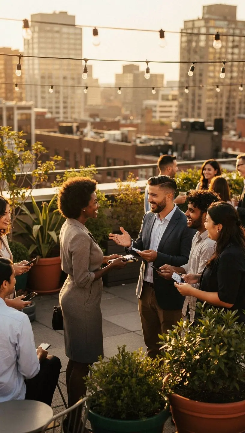 Community members sharing local history narratives.