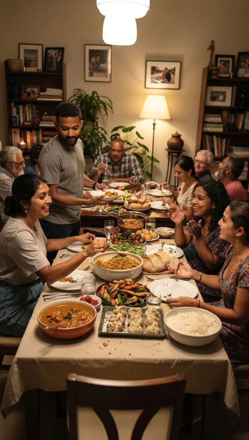 Local musicians performing at a vibrant community event