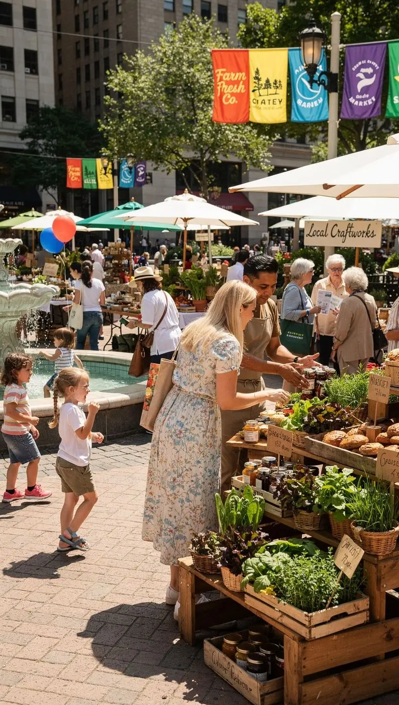 Local volunteers engaging in community service activities.