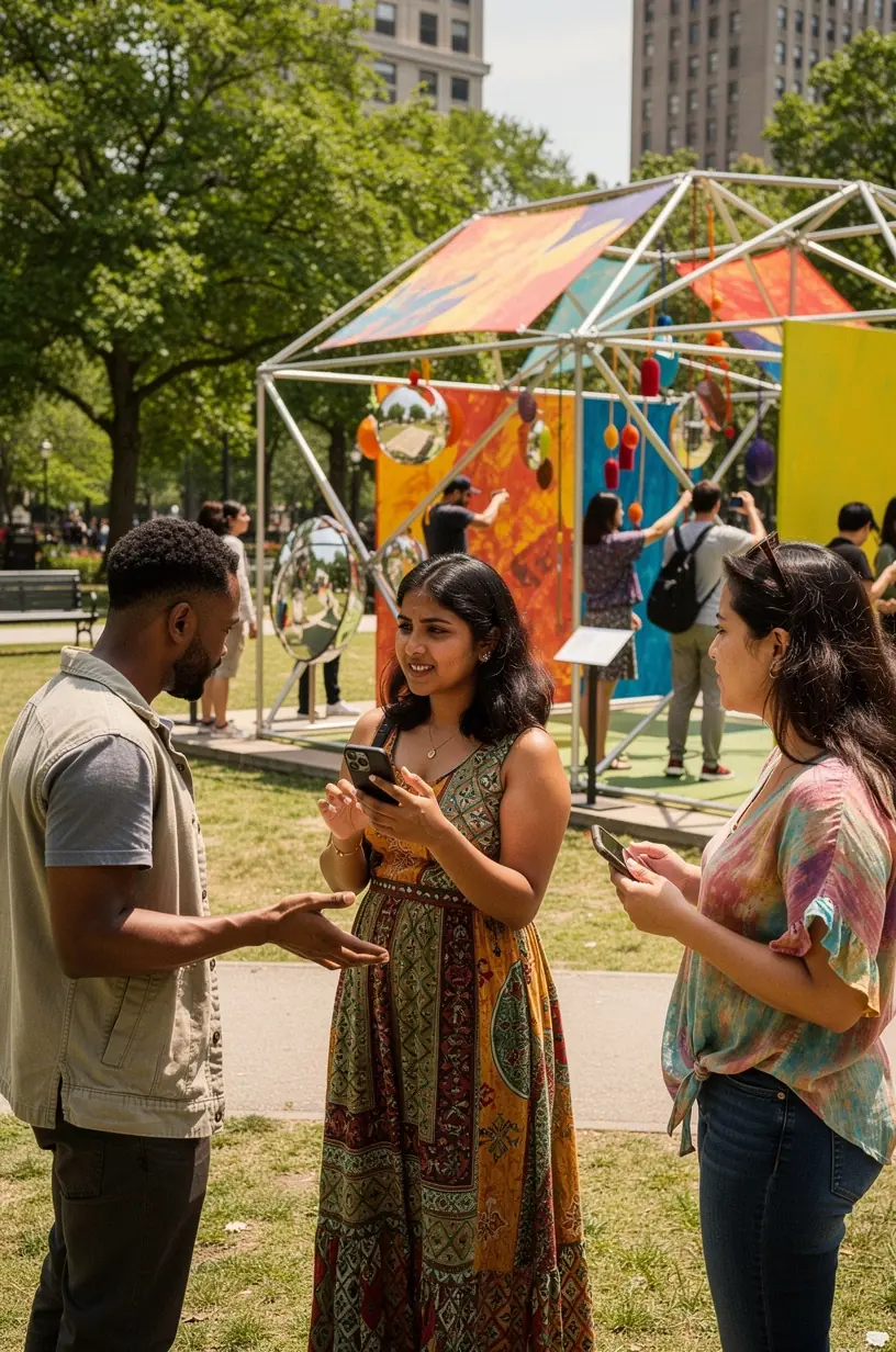 Urban green spaces enhancing community well-being and sustainability.